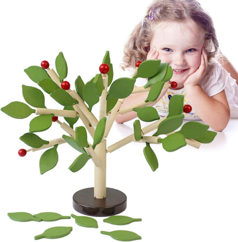 Early Childhood Building Blocks Wooden Assembling Tree Combination, DIY Disassembly Puzzles Educational Toys