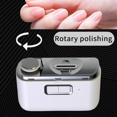 Trimmer, 2-in-1, Electric Nail Electric Nail Clipper, File & Polisher Portable Nail Care Tool for Baby, Kids, Adults