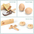 12-Piece Set 3+ Pillowhale Wooden Dairy & Ice Cream Play Food Pretend Fridge Food Accessories w/ Milk Bottles Yogurt