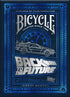 Bicycle Back To The Future Playing Cards - 1 Pack, Premium, Foil, Metallic, Blue
