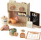 MILEFUN Wooden Coffee Play Set - 22PCS Pretend Play Coffee Maker Toy for