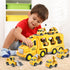 Bennol 5 in 1 Toddler Boy Toys for 1-5 Year Olds, Construction Car Truck Toys for Boys Ages 1-3, 3-5 Birthday Gifts