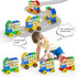 Anpcso 2-5 116-piece Set, Building Blocks for Toddlers Including Dinosaurs Cars, Large Classic Building Bricks