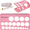 Nipple Rulers, Flange Inserts Sizing Measurement Tool for Breast Pump, Soft Silicone
