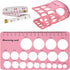 Nipple Rulers, Flange Inserts Sizing Measurement Tool for Breast Pump, Soft Silicone