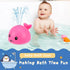 Gigilli Baby Bath Toys, Girls Pool Toys Bath Fountain Water Table Spray Toy for 6-12 Months, Light Up Whale Sprinkler