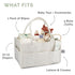 Parker Baby Diaper Caddy - Stylish Storage for Nursery Essentials