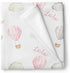 Lovable Gift Co Hot Air Balloons Personalized Baby Receiving Swaddle Blanket, Pink