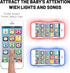 Toy Learning Play Cell Phone, Interactive Toy with 8 Functions and Dazzling Lights for Toddler Kids