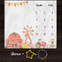 Farm Theme Baby Monthly Milestone Blanket, 48x40in Soft Flannel, Tractor and Barn Backgrounds, Newborn Mom Gifts, Baby Shower Age Growth Tracker with Bonus Maker BTWYFS76 by F-FUN SOUL