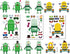 T-Antrix 24 Sheets Make Your Own Robot Stickers Make A Face Stickers for Kids Toddlers with Robots DIY Craft Kids Party