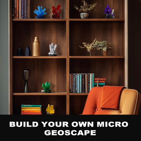 Oeasic 564PCS (6 Crystal Building Kit for Mom Women, Gemstone Mineral Collection - Elegant Home Office Decor & Mindful