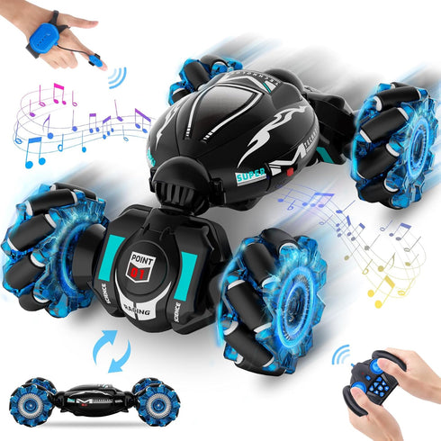 RC Cars, Gesture Sensing Stunt Car Toys for Boys Girls 6-12 Year Old, 2.4GHz 4WD Hand Remote Control Car 360° Rotate
