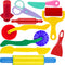 Dough Play Tools Set for Kids, 10 PCS Basic Dough Starter Set