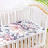 SyXIOP 28" 52" Art Peonies Silver Cooling Baby Mattress Protector pad x Breathable Crib Mattress pad for Baby&Toddler