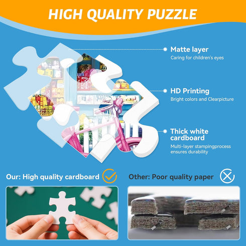 ZSYCZAO 500 20.5 15 Piece Puzzle for Adults Coastal Flowers and Ocean View Jigsaw Puzzle for Family and Adults Relaxing