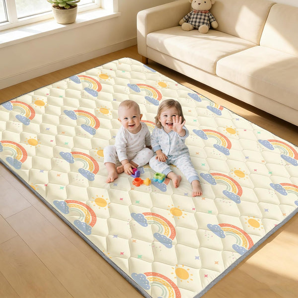 74" x 50" Playpen Mat - Thicken & Soft Baby Play Mats