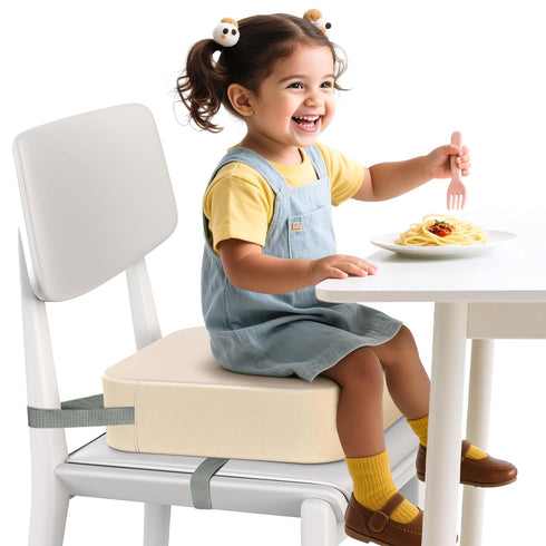 OPZAVYA Toddler Booster Seat for Dining Table and Kitchen Chair Adjustable Safety Straps,