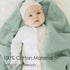 Set MairMore Baby Swaddle Receiving Blankets with Matching Beanie and Muslin Baby Blanket for Baby Boys and Girls