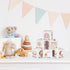 Vertintong 6 1.6 Inch Pcs Inspirational Boho Rainbow Nursery Decor Baby Wooden Blocks Sun Clouds Butterfly Decor