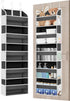 1 Pack Over The Door Storage Organizer with 5 Pockets, 10 Mesh Pockets, 44 lbs Capacity for Bedroom, Bathroom, Nursery