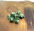 Polyhedral DND Dice Set - Green White RPG Dice for Dungeon and Dragons, D&D Pathfinder MTG Role Playing Games