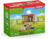 Schleich Farm World 8 Piece Rabbit Hutch Set with Figurines, Farm Animal Toys and Accessories for Kids 3+