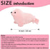 Seal Plush Stuffed Animal - Pink Cute Seal Toy Pillow, Kawaii Doll for Kids, 9 Inch
