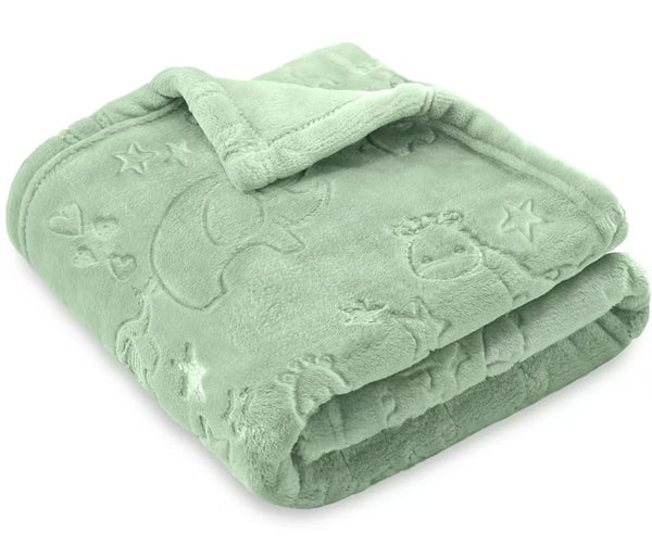 BORITAR Baby Blanket Elephant Animal for Boys Girls Ultra Soft Fleece Warm