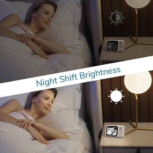 TakTark Baby Monitor with 3.2'' Color LCD Screen, 2 Way Audio, Night Vision, and Room Temperature Display