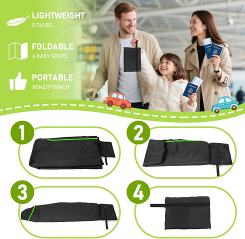 Generic 2pcs Car Seat Bags For Airplane Travel, Gate Check Bag, Durable Travel Bag with Thickened Shoulder Straps