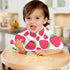 WELLDAY Set 1, 22 11 Inch Muslin Baby Burp Cloths of Soft Absorbent Cute Strawberry Muslin Washcloths, Bibs, Face Towel