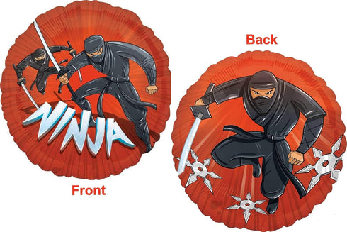Anagram Stealth Ninja Birthday Party Supplies, 5pc Balloon Bouquet Decorations, BQ_4217
