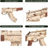 3D Wooden Puzzles for Adults - DIY Rubber Band Gun Wood Model Building Kits for Family Time