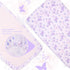 Set 3 Set Set Cloele Crib Bedding for Girls, Pieces Floral Butterfly Baby Bedding -Includes Comforter Fitted Sheet Crib