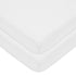 American Baby Company 2 Pack 100% Natural Cotton Fitted Pack and Play Sheets 39" x 27", White, Soft & Breathable