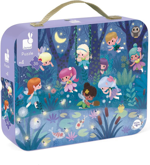 Janod 36 Piece Fairies and Water Lilies Jigsaw Puzzle - Ages 4+ - J02664