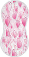 Bulletgxll Valentine Heart Pattern Unisex Baby Burp Cloths Set of 4, Soft Absorbent