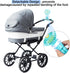 Stroller Fan Portable Personal Mini Handheld Clip-on with Flexible Tripod, USB Pram Fan for Baby Stroller, Car Seat,