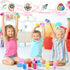 20 Learning(5 2.5 2.5 cm) Meooeck Pcs Acrylic Gem Cubes Blocks for Kids Translucent Rainbow Building Blocks Crystal