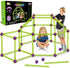 SpringFlower 100 PCS Glow in The Dark Fort Building Kit for Kids,Educational