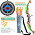 TEMI Kids Bow and Arrow Set, LED Light Up Archery Toy Set with 10 Suction Cup Arrows, Indoor Outdoor Toys