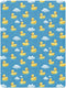 Yellow Ducks Swimming Rain Baby Crib Sheets for Boys Girls Soft Toddler