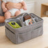 Generic Diaper Organizer Basket - Portable Corduroy Large Tote, Nursery Storage Bag For Wipes And Milk Bottle, Ideal