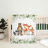 Popfavors Woodland Baby Blanket, Greenery Forest Crib Bedding, Newborn Swaddle, Monthly Milestone for Boy Girl,