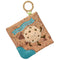 Sweet Soothie Crinkle Teether Toy with Baby Paper and Squeaker, 6 x 6-Inches, Chippy Cookie