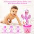 18 1 River Mill Rechargeable Dancing Talking Cactus Toy, Singing Cactus Baby Toy that Talks Back, Educational Baby Toys