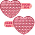 Pink Heart Shaped Pop Bubble Fidget Toy, Valentines Sensory Toy with Letters & Numbers for Kids