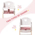 18-20 Inch ROBUD Play High Chair, Pretend Play High Chair with Cushion, Movable Table, Wooden Baby Doll Accessories