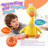 Marsjoy 13" Talking Dancing Duck, Repeating What You Say Mimicking Recording Plush Baby Toy Musical English Song